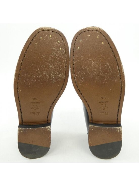 Dior D-academy Loafers Gold Tone Metal Tassel Shoes - Picture 4 of 6